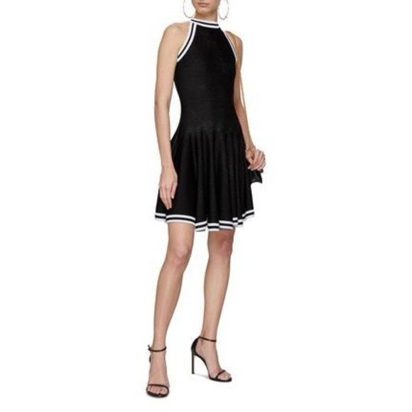 Balmain Pleated Knit Skater Minidress US 2 $2400 - Picture 2 of 12